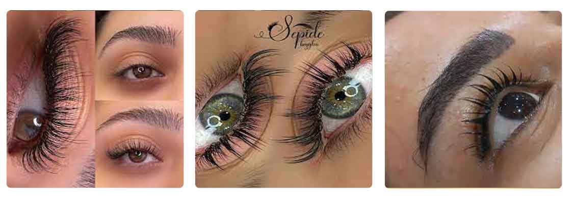 اکستنشن مژه سالن زیبایی سپیده