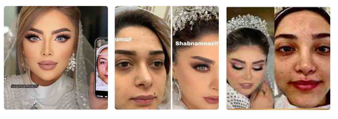 میکاپ حرفه ای شبنم نظیف